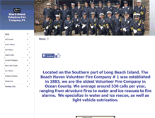 Tablet Screenshot of beachhavenfire.com